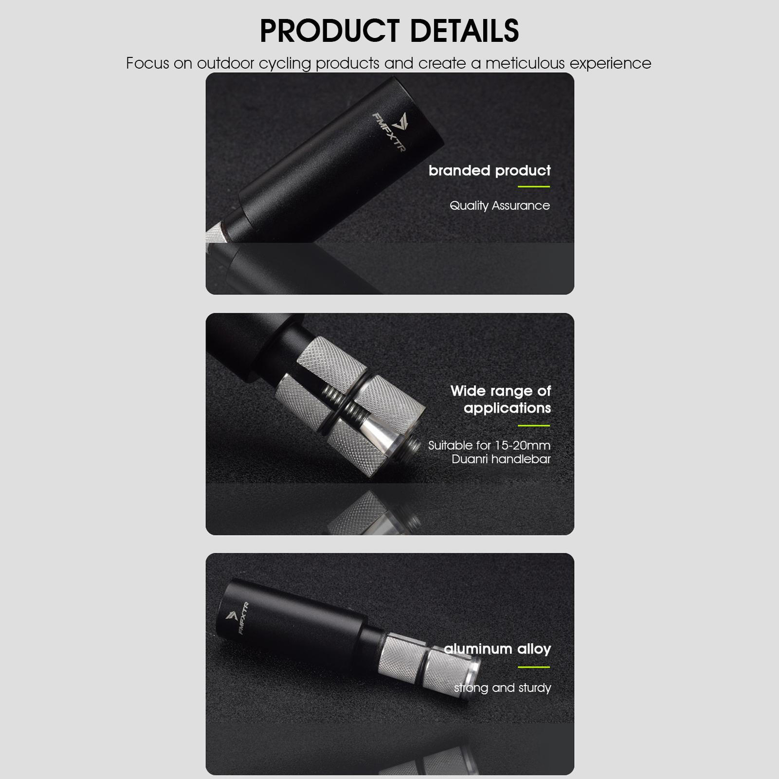 For MTB Bike Handlebar Bar End Extension Plug Aluminum Alloy Handlebar Extender