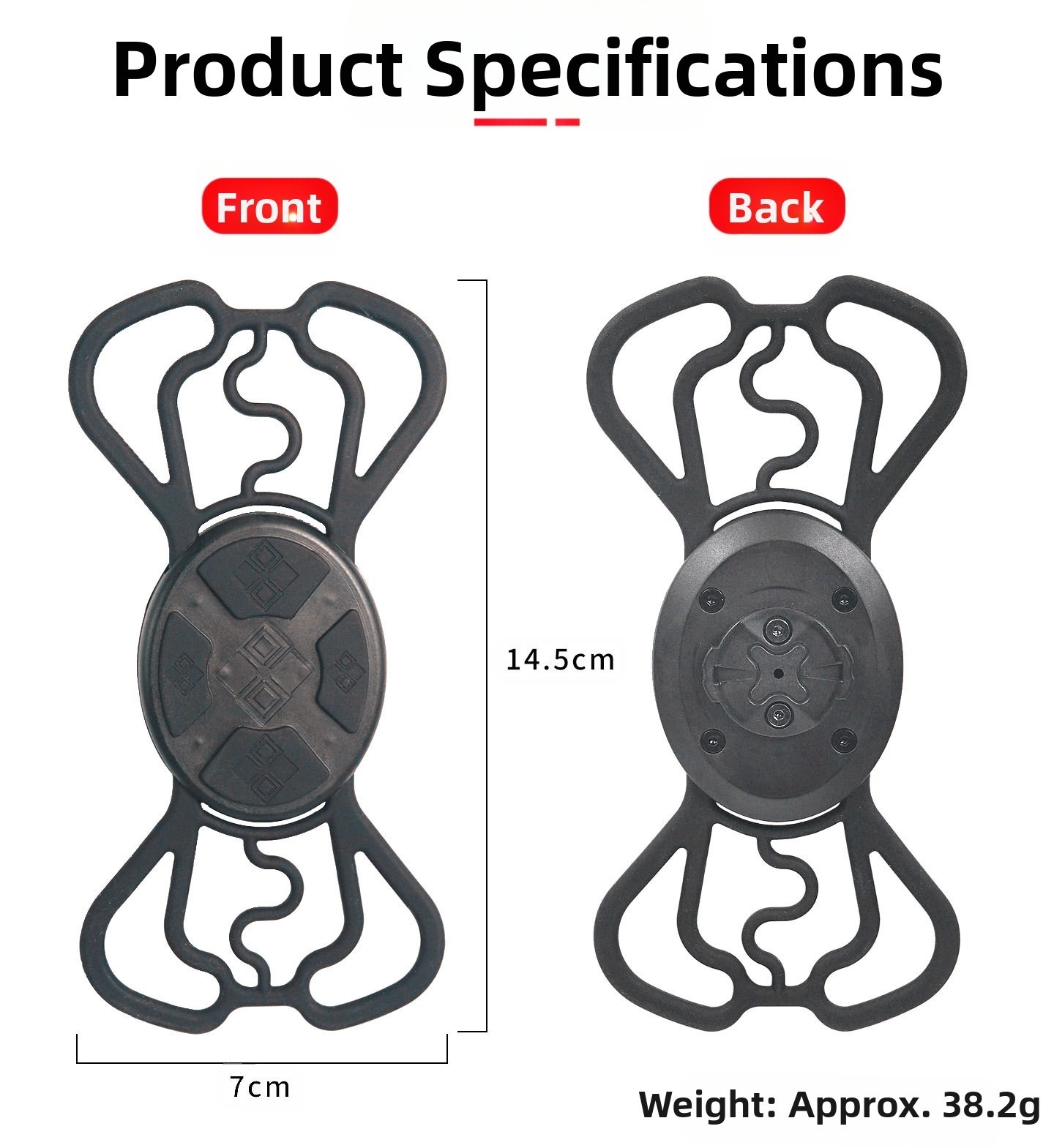 New Bike Computer Mount For Garmin Nylon And Silicone 4.7-6.9inches Phone Holder