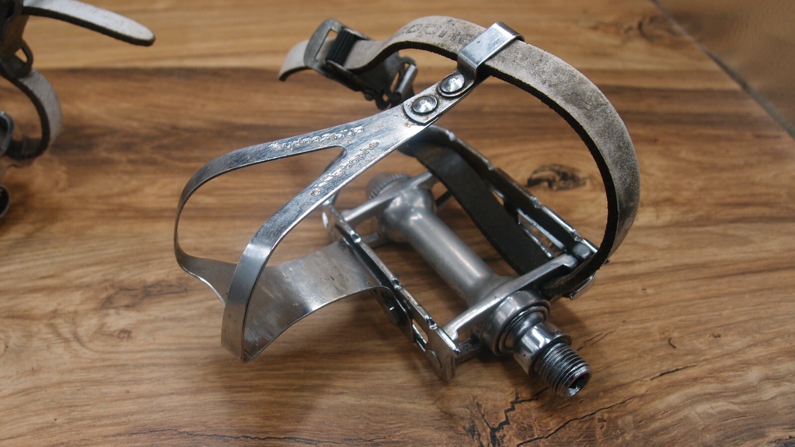 flat platform pedals Spidel Maillard made in France 1982 road bike 9/16 in