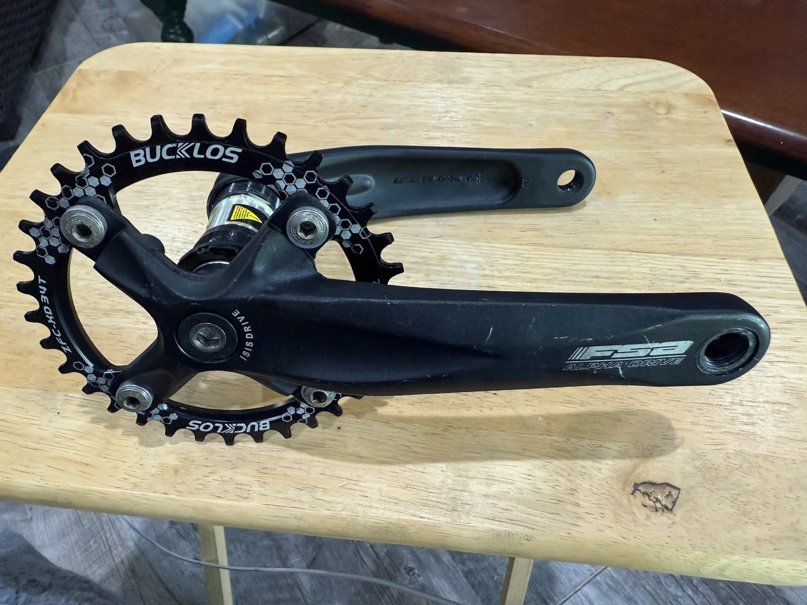 FSA ALPHA DRIVE CRANKSET 175mm With BB NARROW WIDE 34 Tooth Crankset