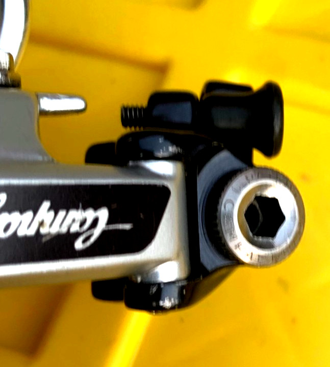 Vintage CAMPAGNOLO #4001 SUPER RECORD 5/6sp Rear Derailleur w/ Titanium Bolts