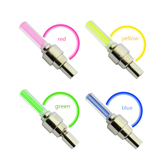 1 (ONE) Valve Stem LED CAP for Bike Bicycle Car Motorcycle Wheel tire Light lamp
