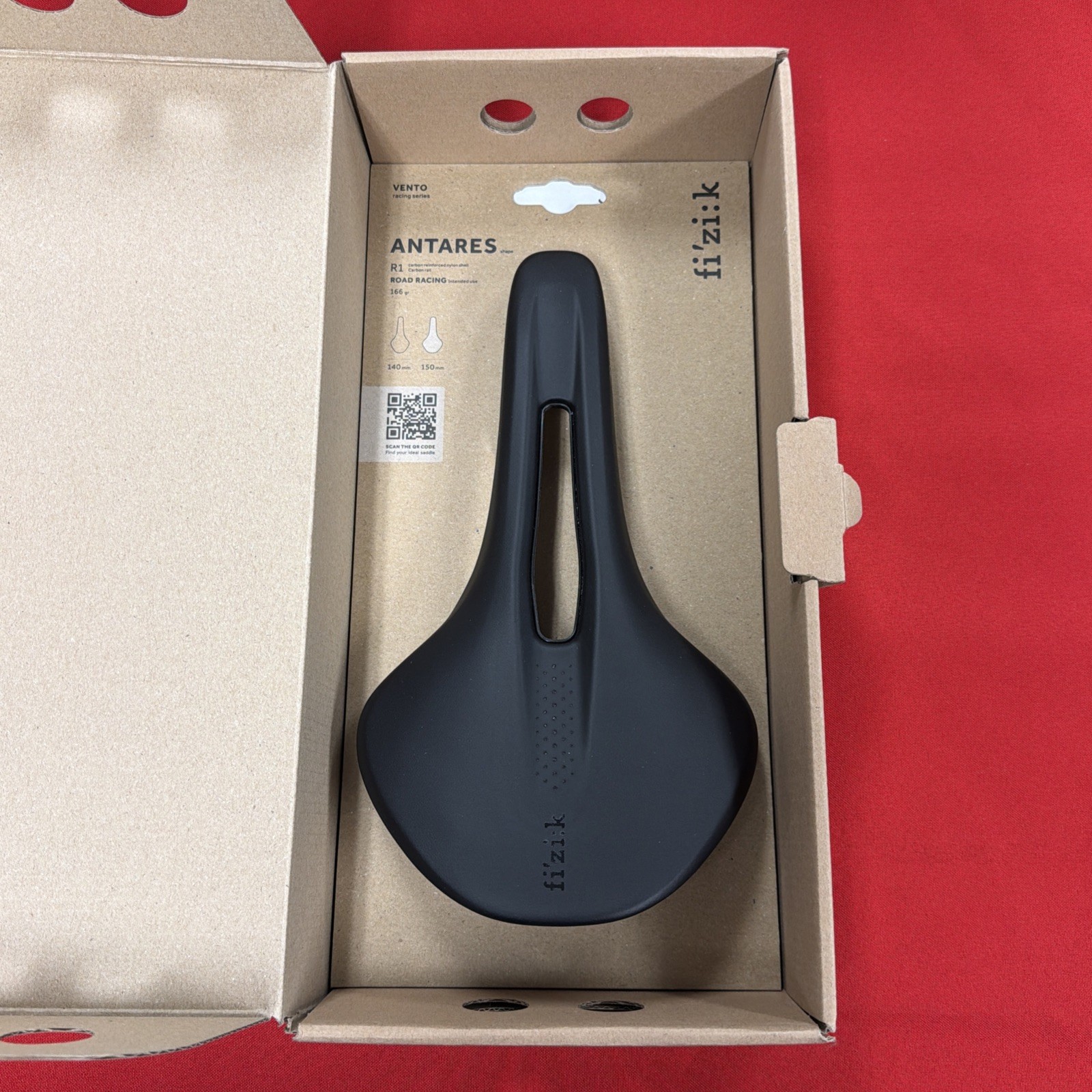 Fizik Vento Antares R1 150 mm Road Cycling Bike Saddle CARBON Rails Black NEW
