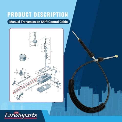 1J0-711-265-K Manual Transmission Shift Control Cable for VW Beetle 1999-2010