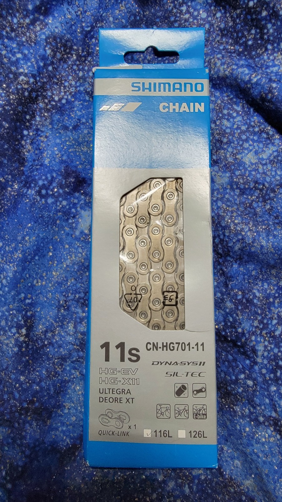 Shimano HG701 11-Speed Bike Chain 116L Ultegra Deore XT Quick-Link 116-Links