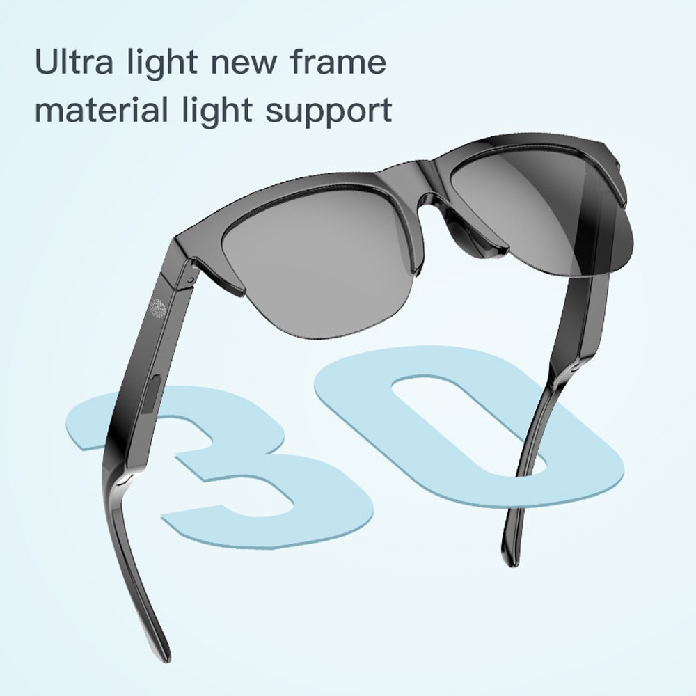 Bluetooth Smart Glasses Music Audio Open Ear Speaker Hands Free Call Sunglasses