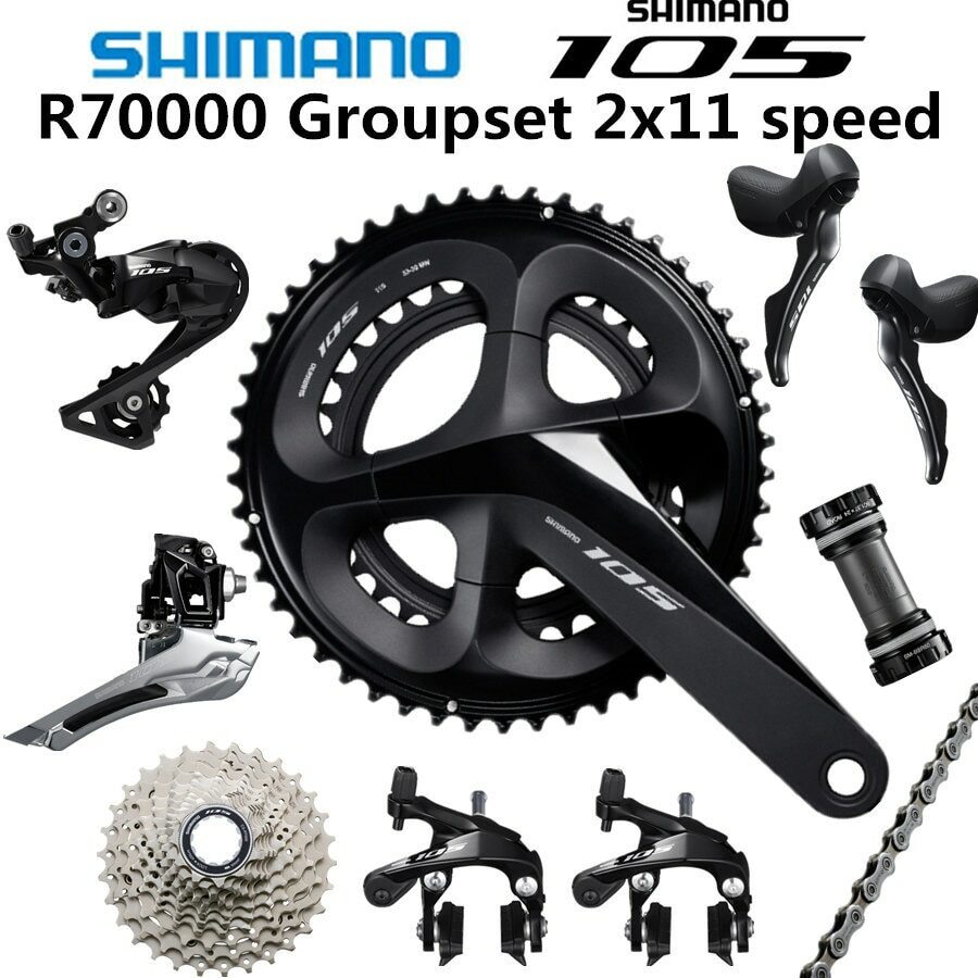 Shimano 105 R7000 2×11 Road Bike Groupset 50-34/52-36/53-39 170MM/172.5MM/175MM