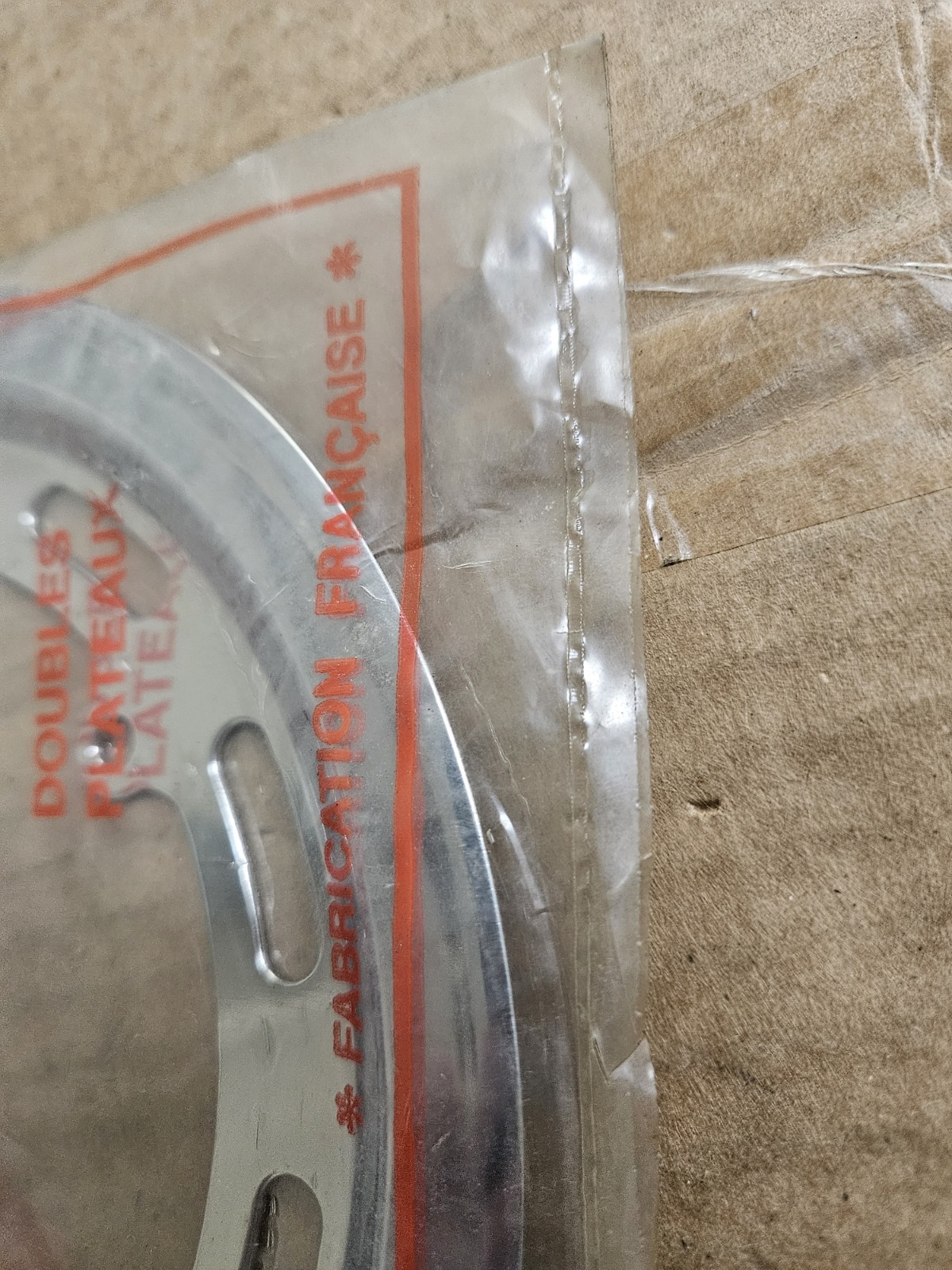 NOS Nervar 52t Chain Ring Protector, Guard, 5 holes, chrome, road bike, France