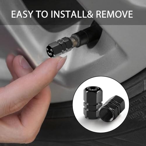 4Pack Tire Valve Stem Cap Car Accessories Aluminum Alloy Universal Bigfoot Red