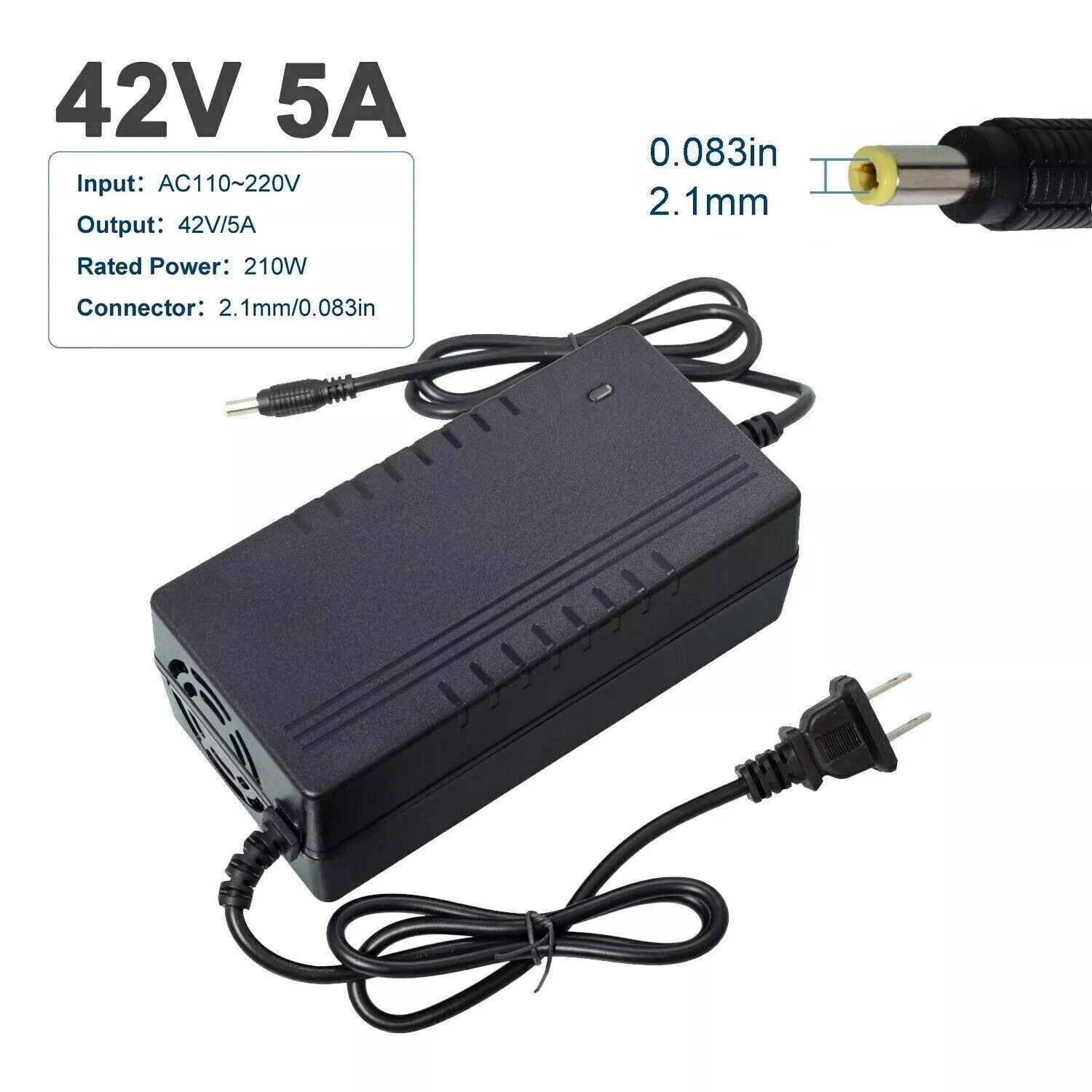 42V/54.6V 2A/5A Smart Battery Charger For Electric Bicycle Lithium Liion Battery
