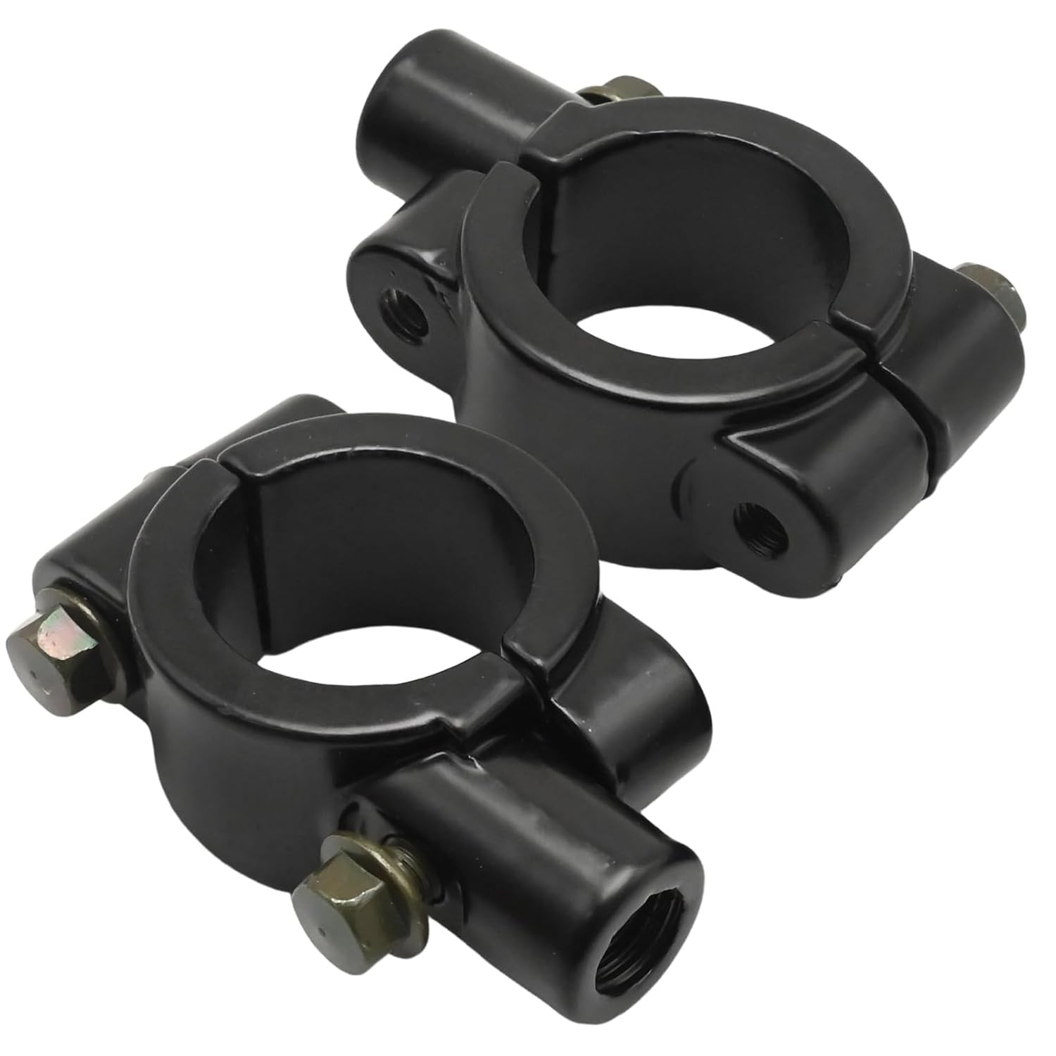1″ Motorcycle Mirror Mount Handlebar Holder 10mm Thread Clamp 25mm Adapter