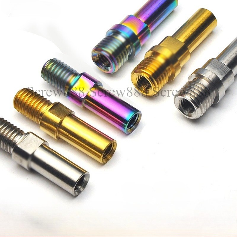 2pcs Titanium Ti Brake Post V-Brake Bosses M8/M10x1.25mm V Brake Seat Bike Bolts