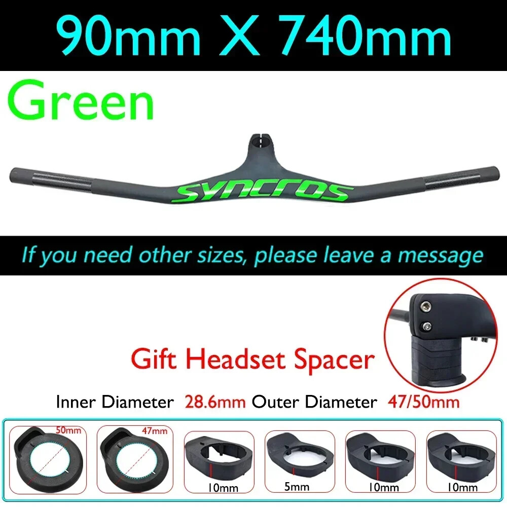 FRASER IC SL XC Carbon Fiber MTB Integrated Handlebar -17° Degree 28.6mm Clamp
