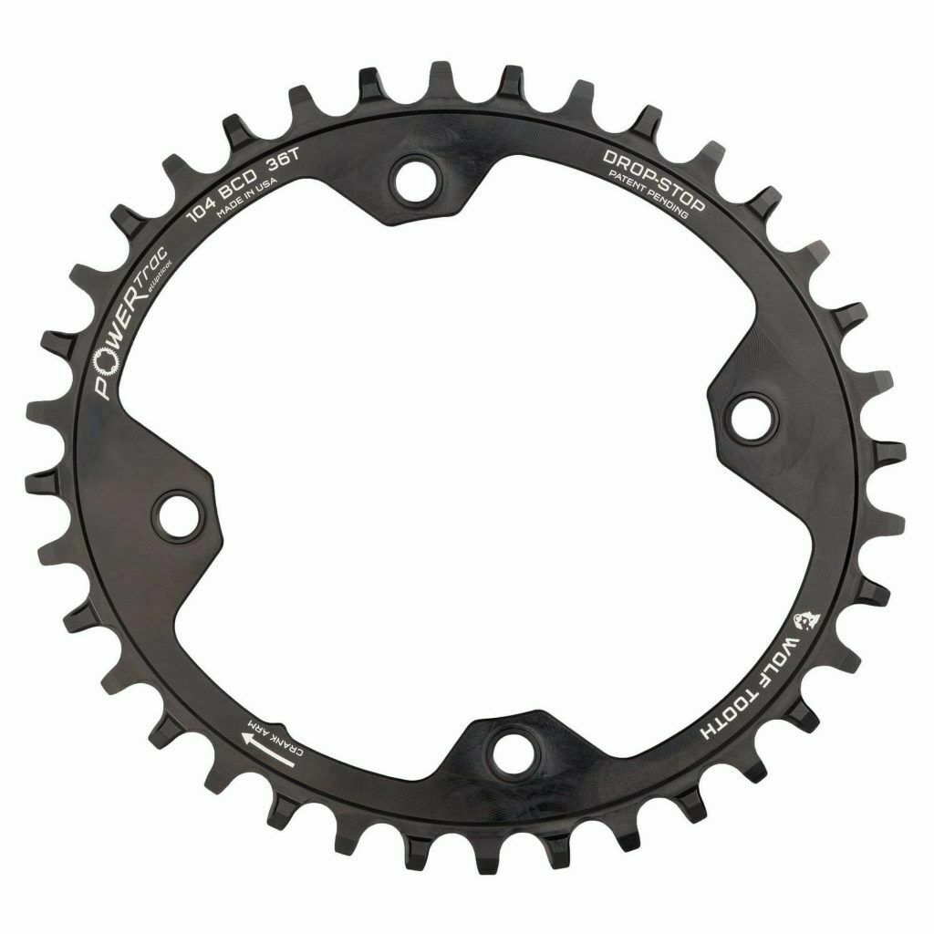 Wolf Tooth 1x 104 BCD Elliptical Drop Stop MTB Chainring