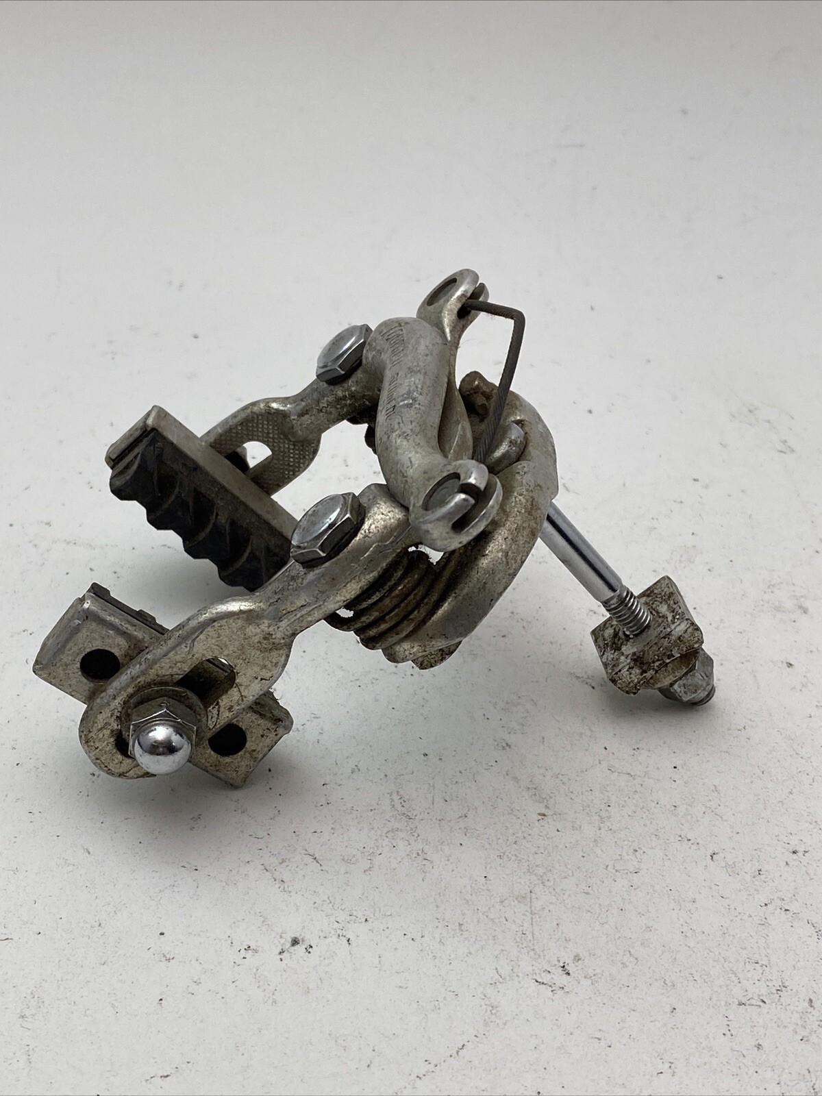 Vintage Shimano Tourney Center Pull Brake Caliper Nutted Silver Race Front A04