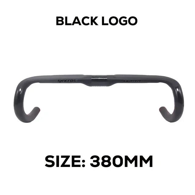 Road Bike Handlebar 380mm/400mm/420mm/440mm Black Matt Fully Internal Routing