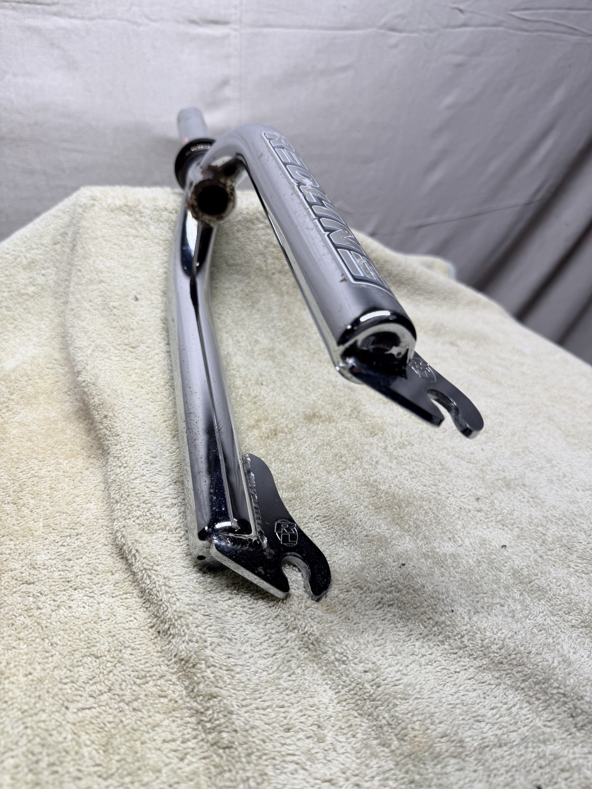 Mid School BMX 2000 Redline 1 1/8in Threadless Forks 20in – Chrome – 8/10 Clean