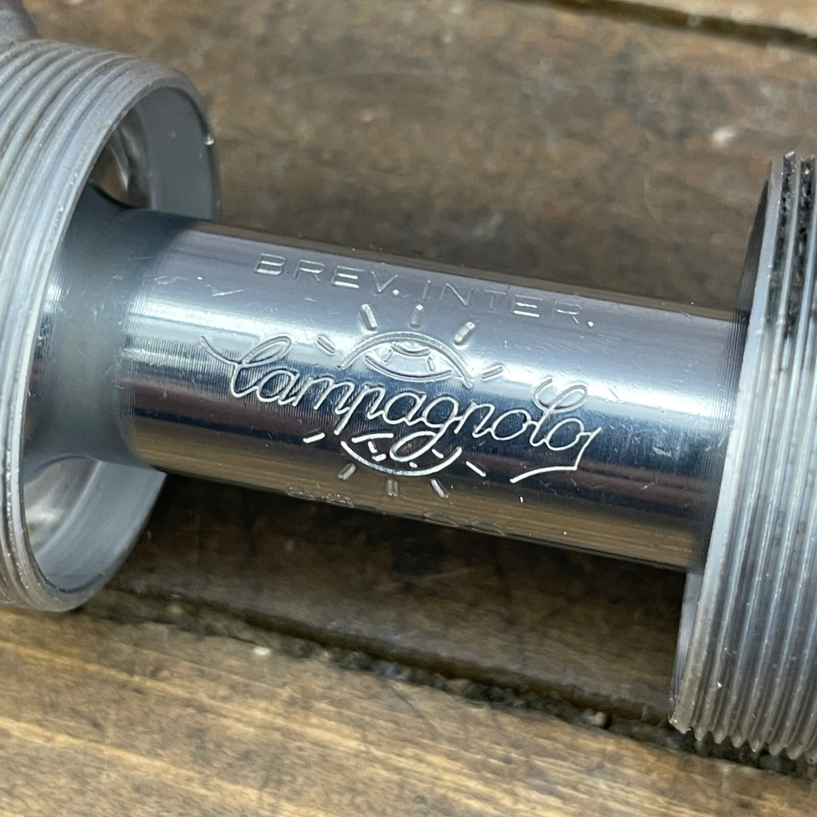 Vintage Campagnolo Record Bottom Bracket 68-SS CPSC English 110 68 Rifled A3