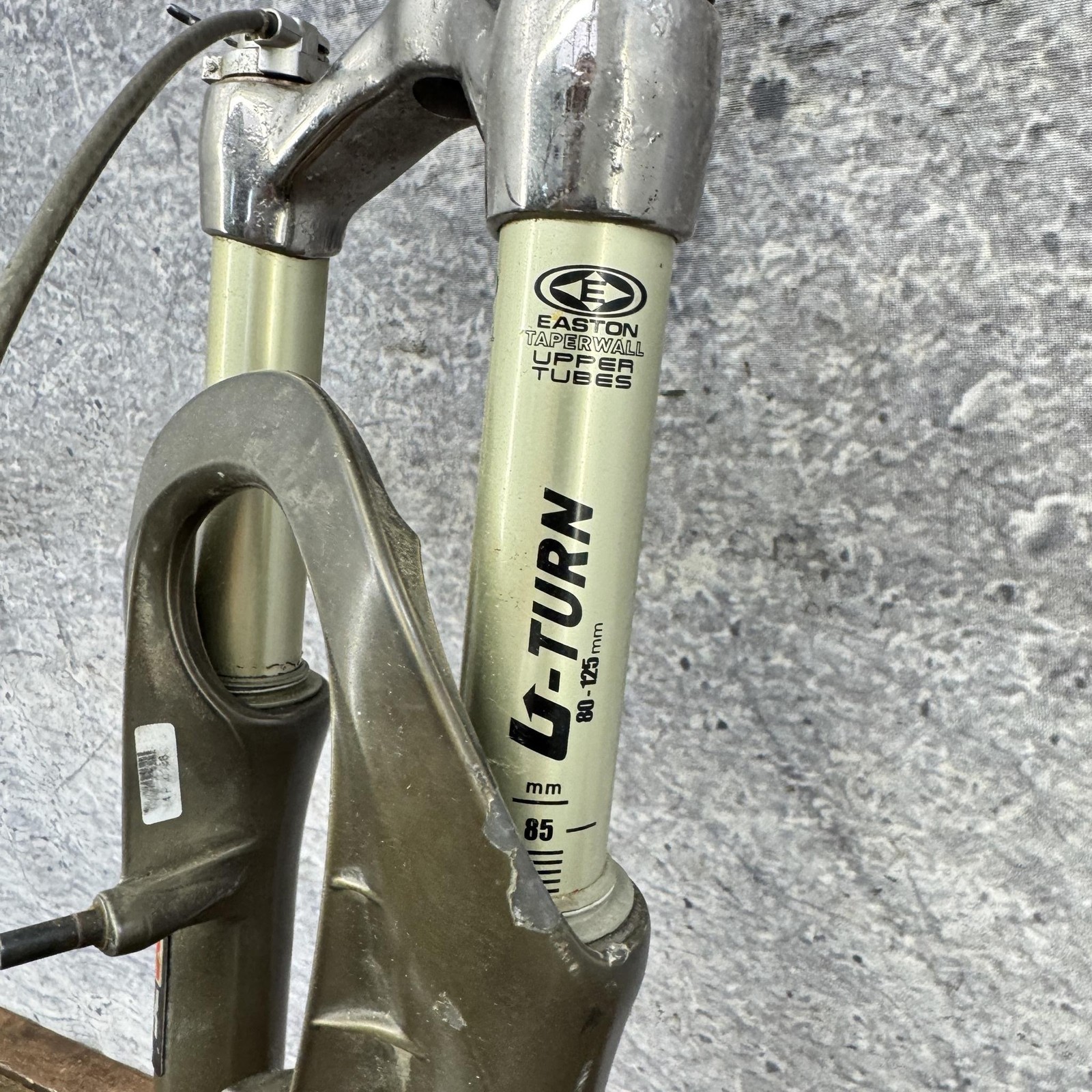Vintage RockShox Psylo U-Turn Suspension Fork 26 1 1/8 Threadless V-Brake Green
