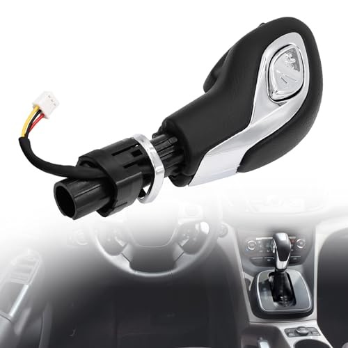 Automatic Gear Shift Knob Handle with Button – Compatible with Ford Chrome