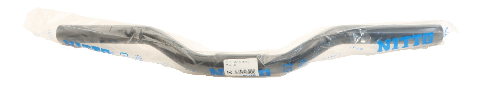 Nitto B260AA Urban Riser Handlebar Black 25.4mm Clamp x 48cm Width NOS NEW