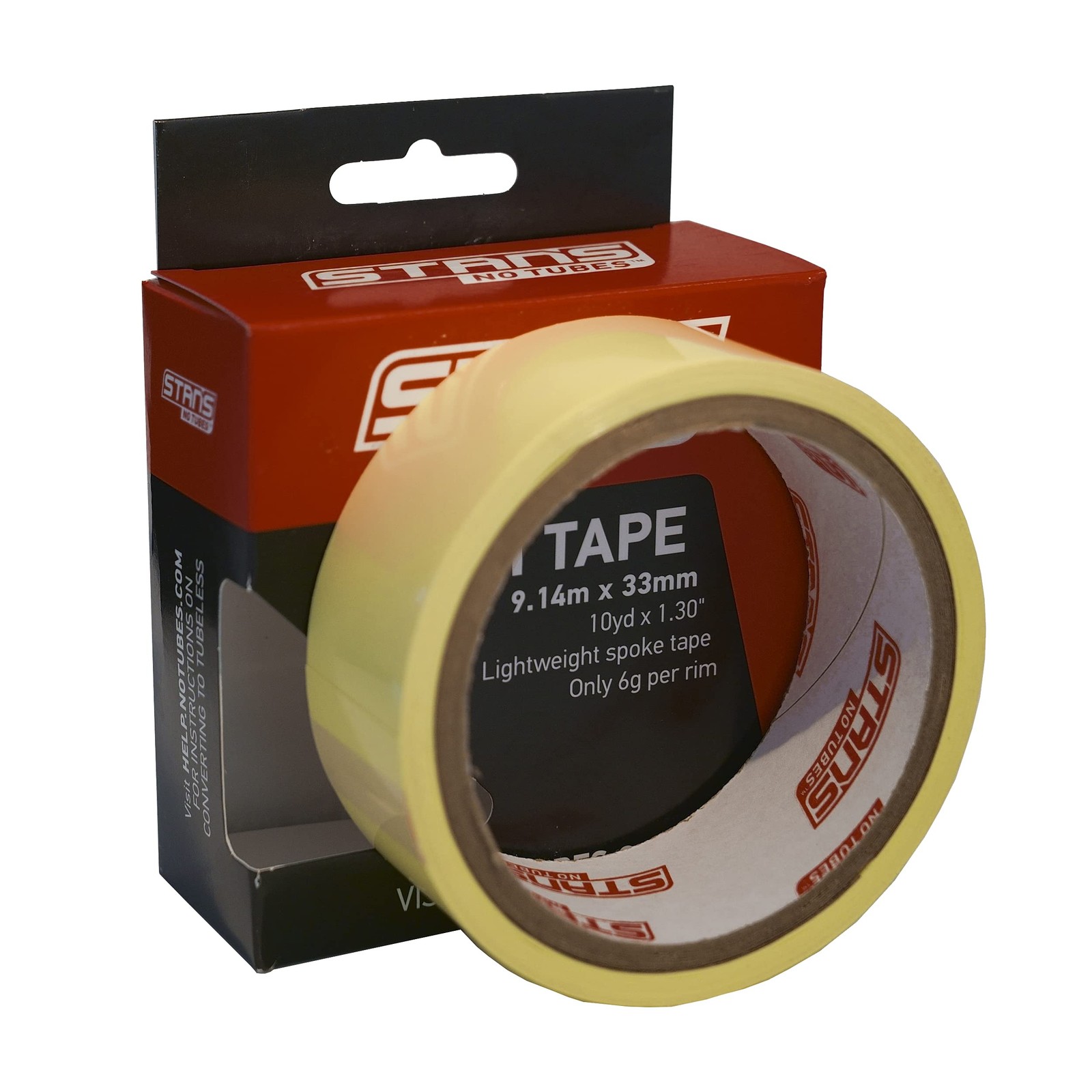 Stan’s NoTubes Rim Tape for Interior (33 MM) 33 MM, Yellow