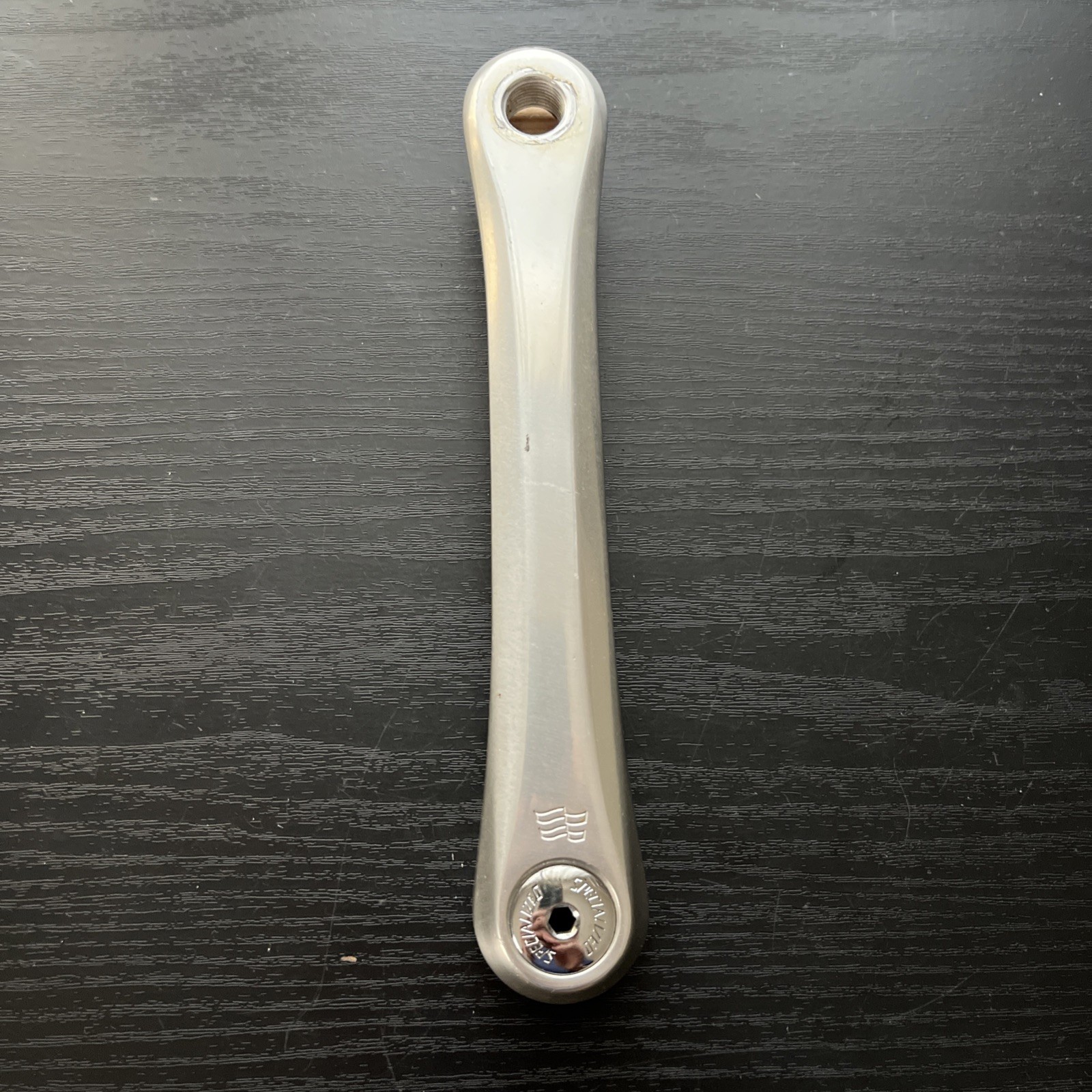 1985 Specialized Flag Forged Triple Crank Arms 175mm 110/74 with Dust Caps Nice!
