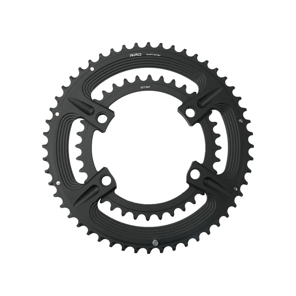 Road Bike 4 Bolt 110BCD Chainring 50-34T 52-36T 53-39T Crankset Round Chainwheel