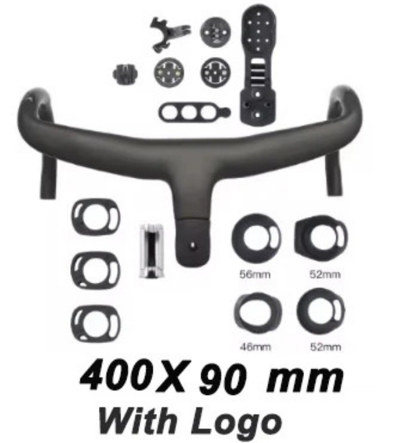 Road Bicycle Integrated handlebar Internal Routing Cable Carbon with Mount