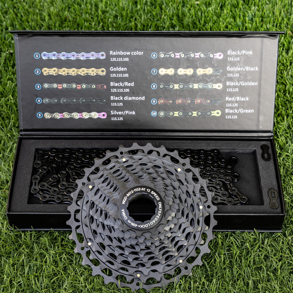 12 Speed Road Cassette 11-32T & Chain 126L Combo DLC CNC 228g for Shimano SRAM