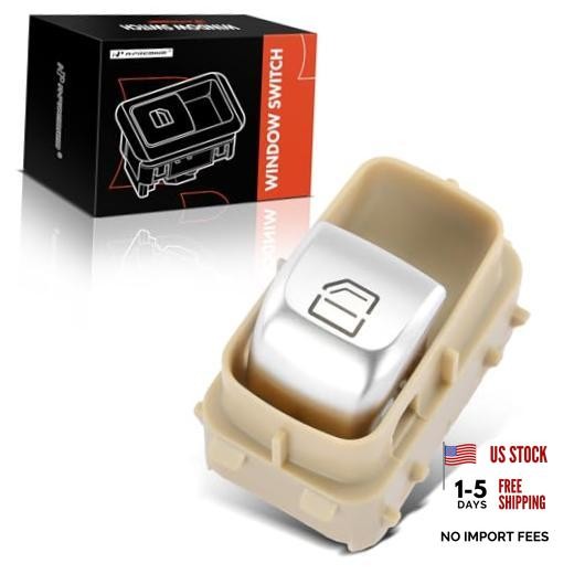 Front Right or Rear Side Power Window Switch – Beige Color – Compatible with