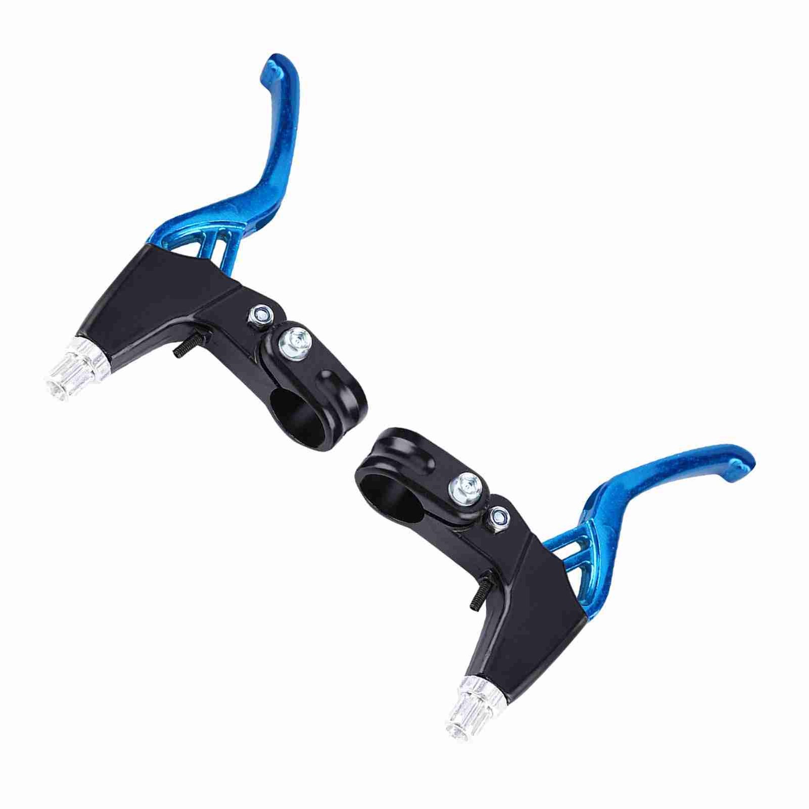 (Blue) 1Pair Alloy Brake Levers Lightweight Durable For Mountain Bikes Excellent