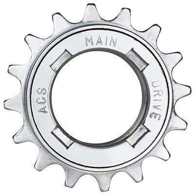 ACS Main Drive 16T BMX Bicycle Freewheel 1/2″ X 1/8″ – CHROME