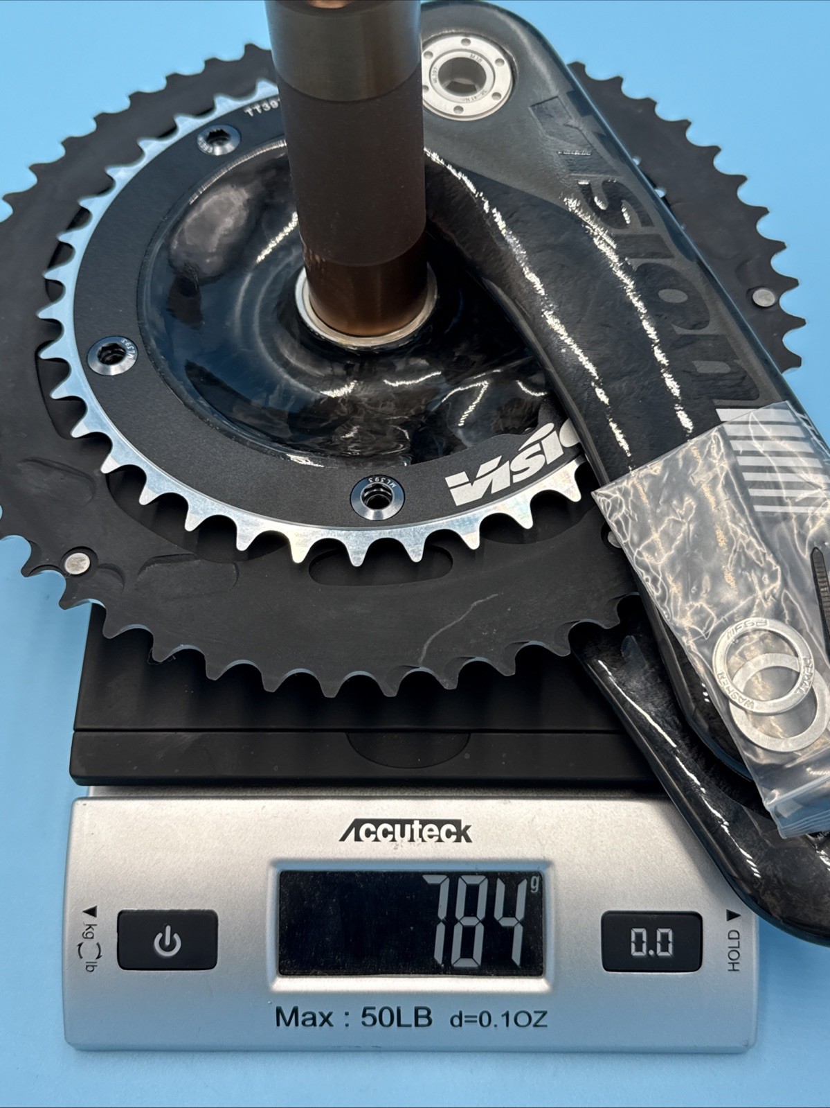 FSA Vision Metron 175mm Carbon Fiber 53/39t Crank 386EVO PF30 BBright Tri TT