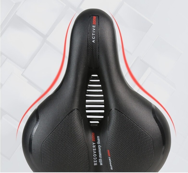 Wide Big Bum Bike Bicycle Gel Cruiser Extra Comfort Sporty Soft Pad Saddle Seat