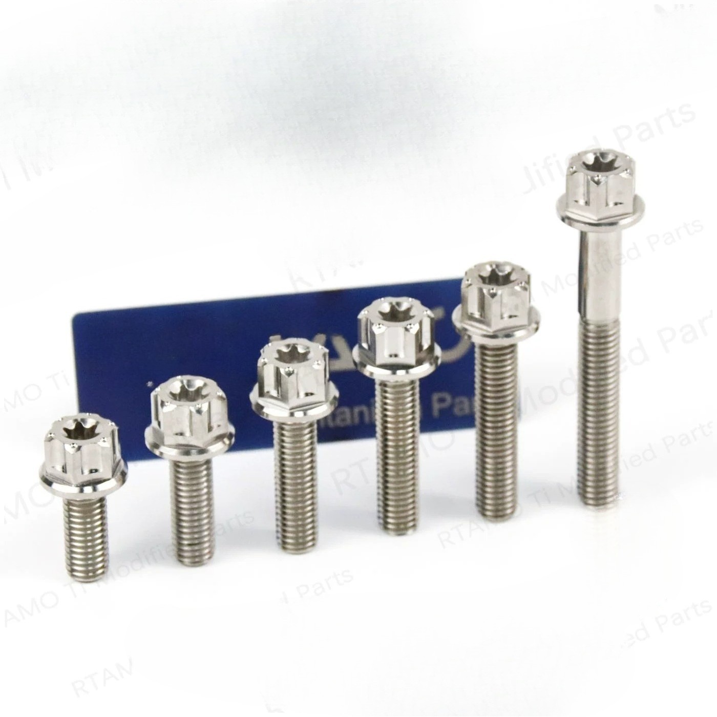 M8x20 25 30 35 40 45 50 55 60mm Titanium Screws Flange Ti Bolts Bicycle Fastener