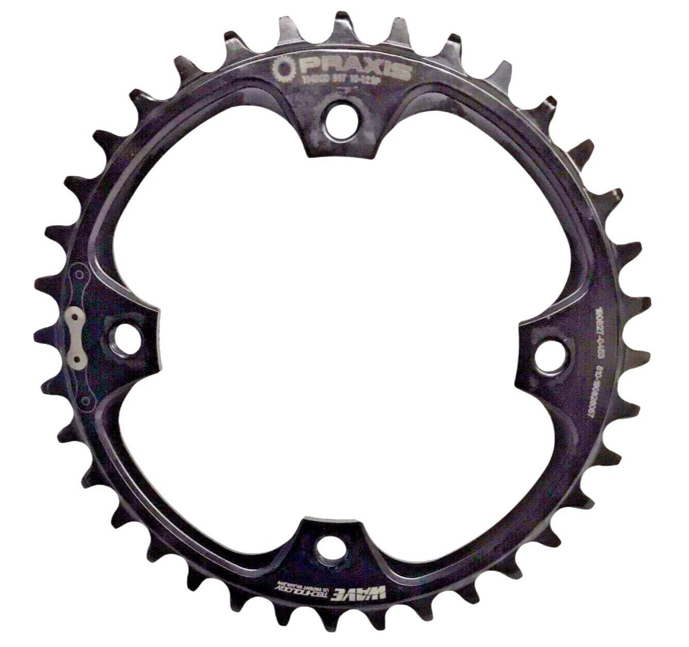 Praxis Works 36T Chainring 104BCD 4‑Arm Steel 10‑12 Speed eMTB Black New