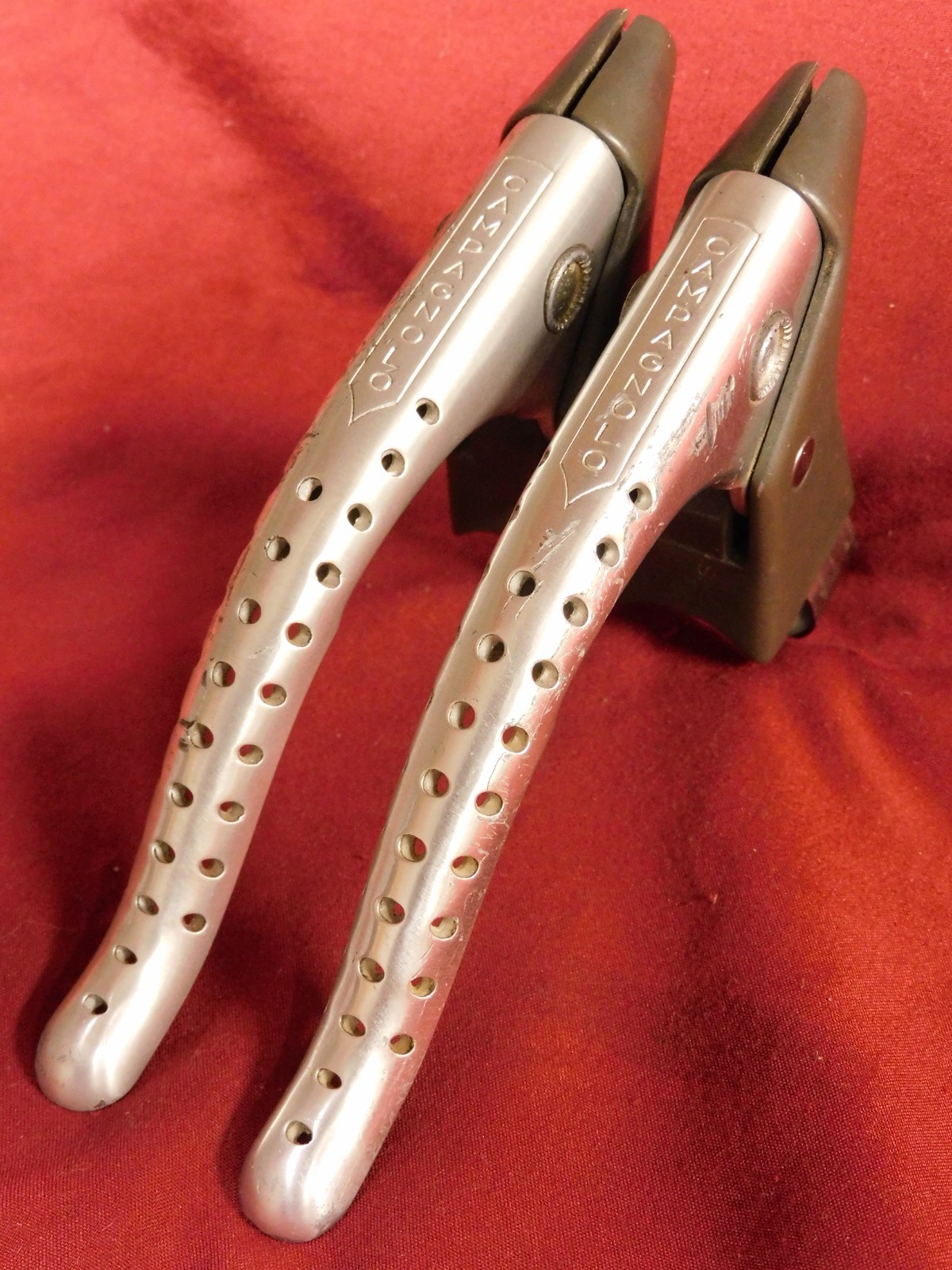 Vintage Campagnolo Super Record F & R #4062 Drilled Brake Levers NO Hoods