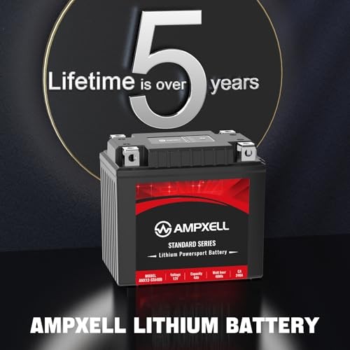 Lithium Motorcycle Battery 12V 240A 4Ah Replacement YB9A-A 12V 240A 4Ah[+ – ]
