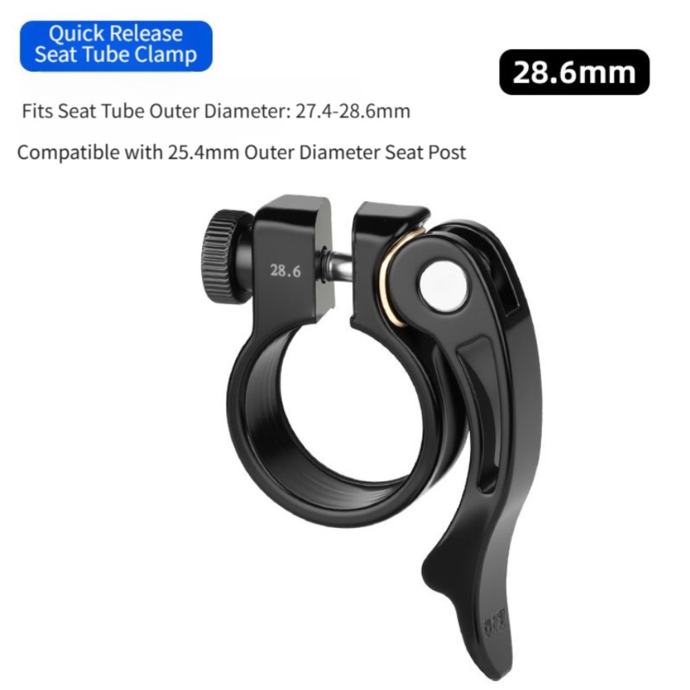Quick Release Seatpost Clamp with High Carbon Steel Fasteners 28.6 31.8 34.9