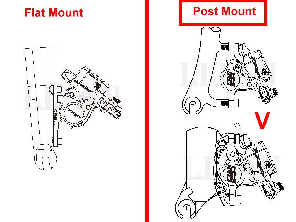 TRP MD-C605 DUAL-PISTON Post Mount Mountain Disc Brake w/ 160mm Rotor