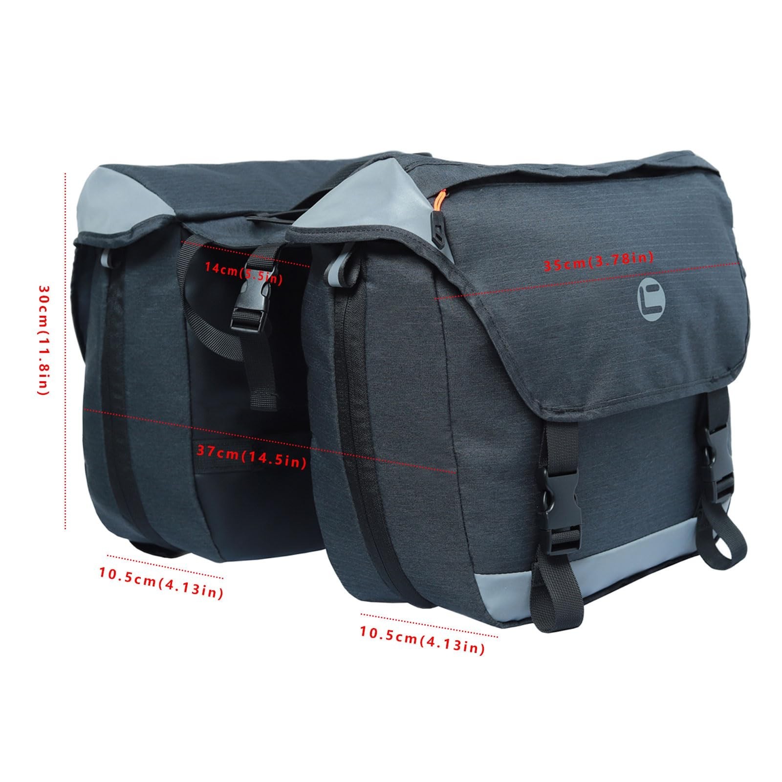 Bike Bag Panniers 35L Bicycle Saddle Bag for Bicycle Rear Rack | Bike Trunk B…