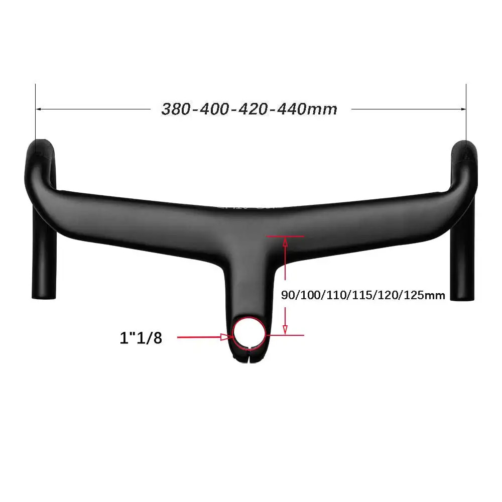 SL8 Carbon Bent Bar Internal Cable Routing SL7 Road Bike Drop Bar with Spacer