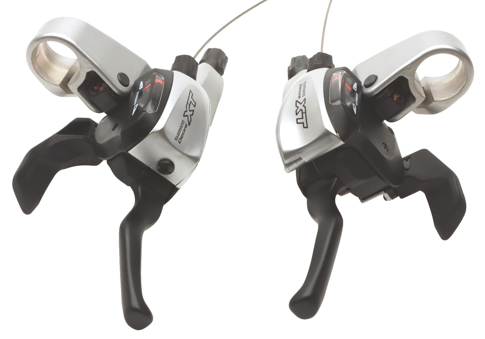 Shimano Deore XT ST-M760 Dual Control Levers w/ Cable Brake 9s Silver NOS