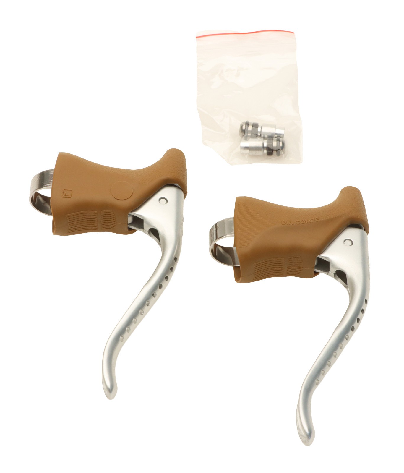 Dia-Compe Gran Compe 202H Brake Levers /w Hoods & CNC Holes PAIR GC202H NEW NOS