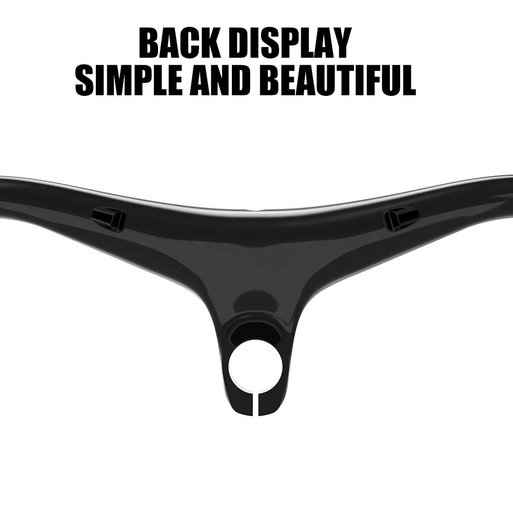 Carbon MTB Bicycle Integrated Handlebars Stem Angle -17 Degree Bicycle Parts