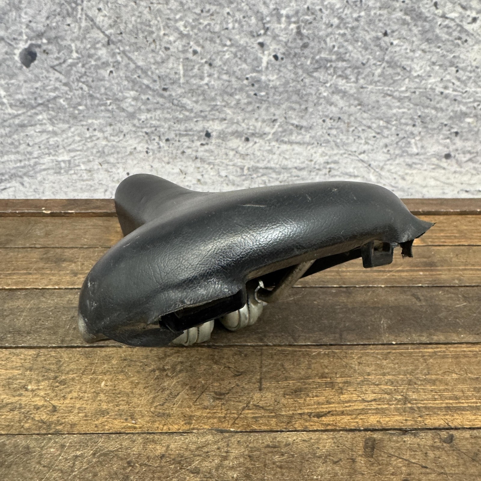 Vintage Fuji Road Look Bicycle Saddle Seat Black Road Racing Bike 70s 80s
