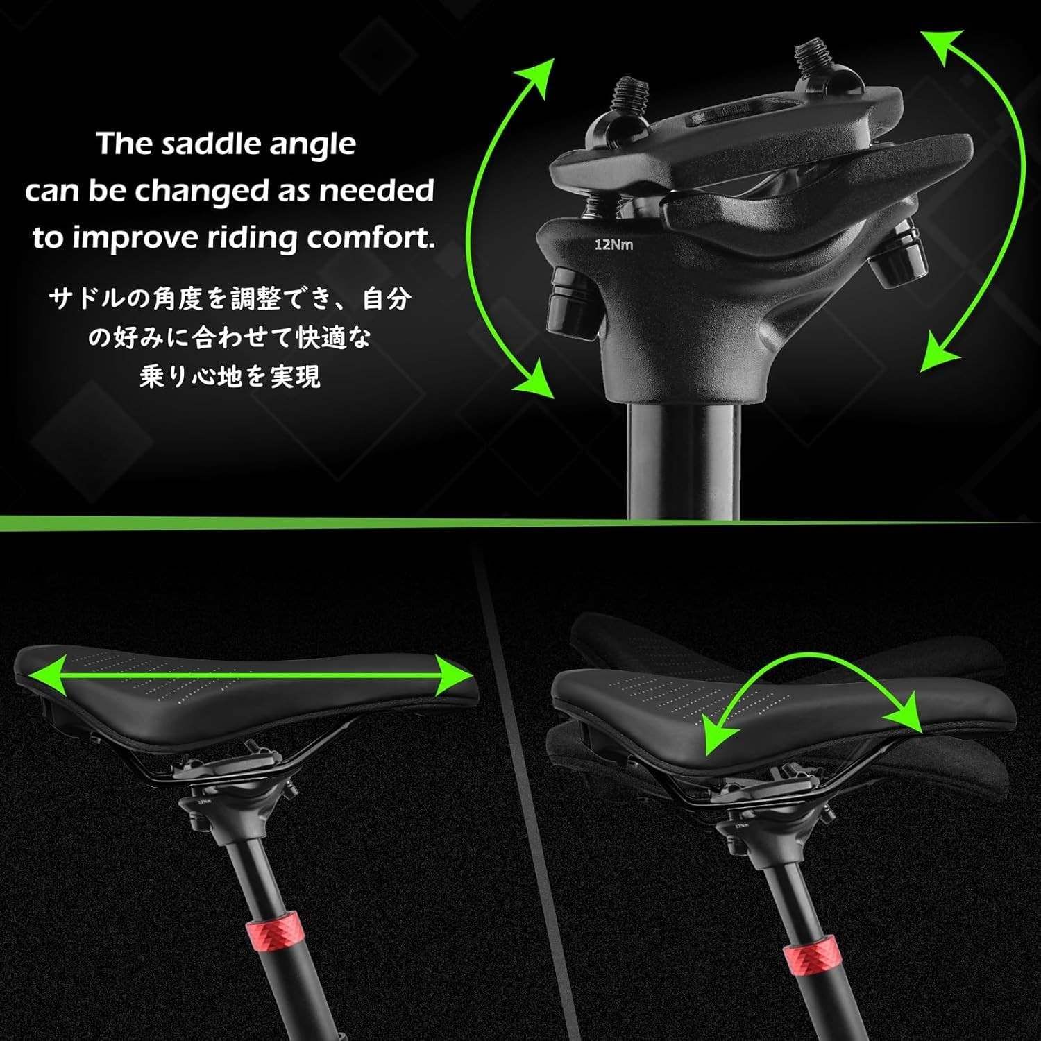 Bike Seat Post 25.4mm 27.2mm 28.6mm 30.4mm 30.8mm 31.6mm Aluminum 350mm Lengt…