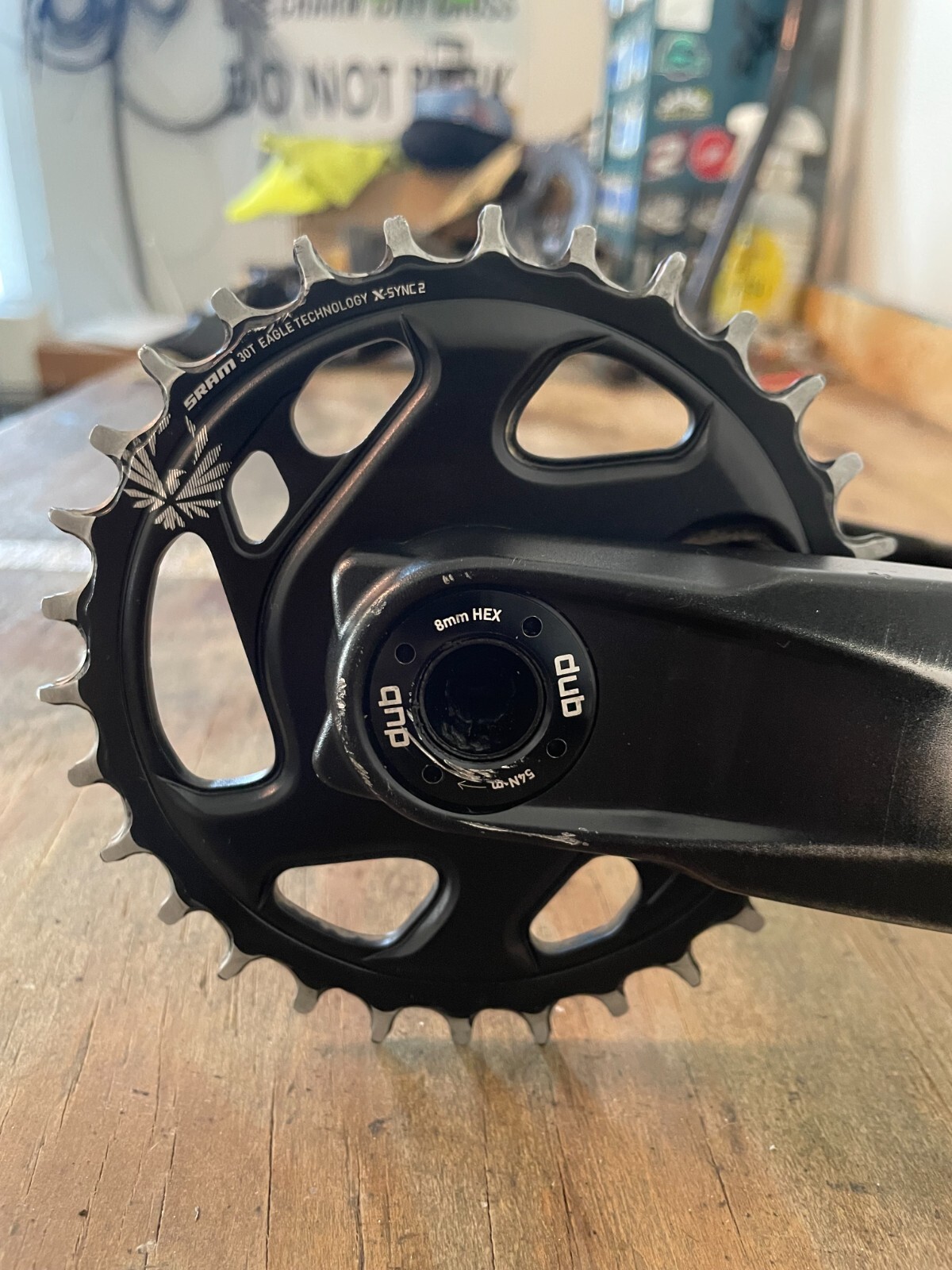 SRAM GX Eagle Crankset 175mm 30T 12 Speed X-Sync 2 Dub Spindle MTB Black