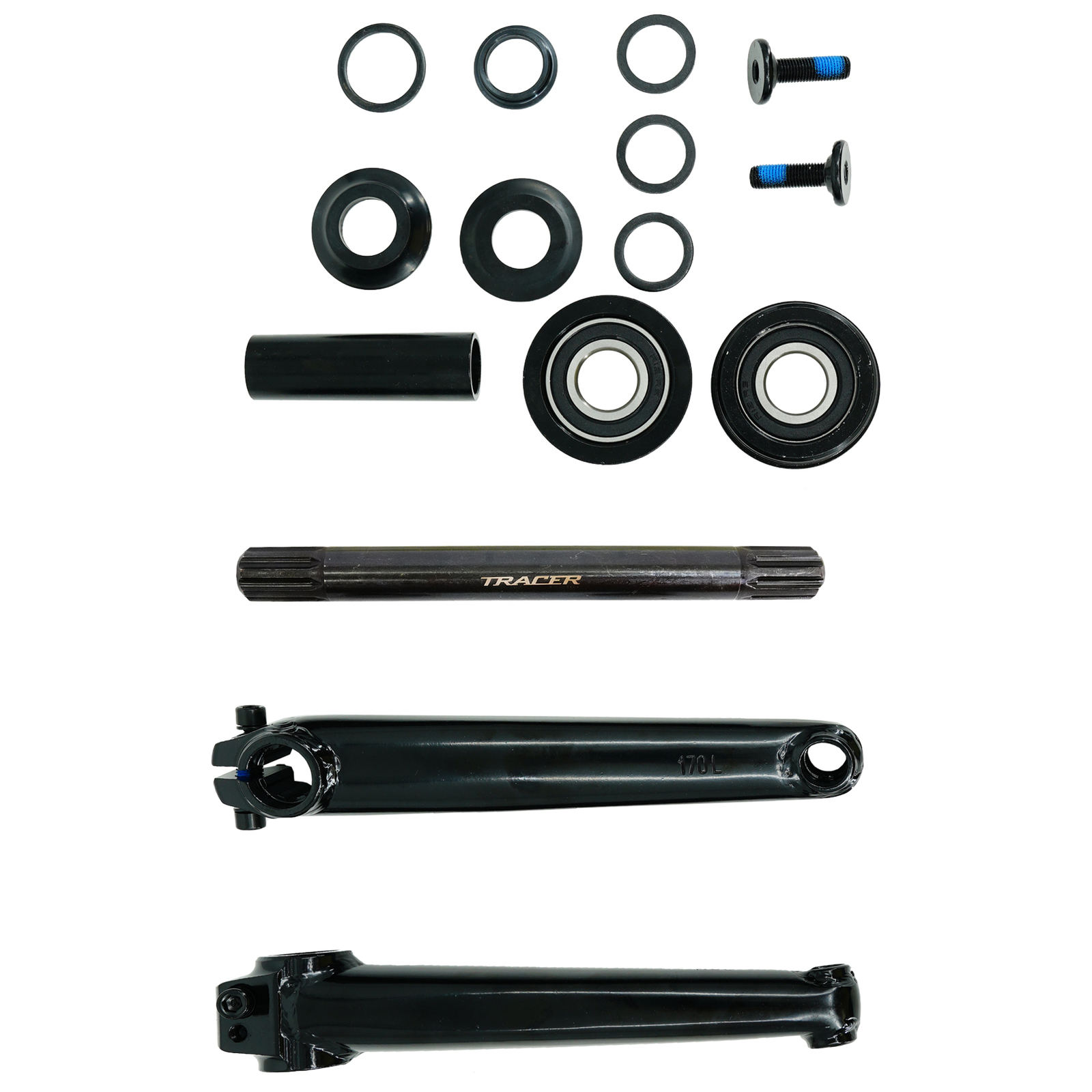 Tracer CS-UBX200 Crank Set Steel 170mm USA/bb 8T